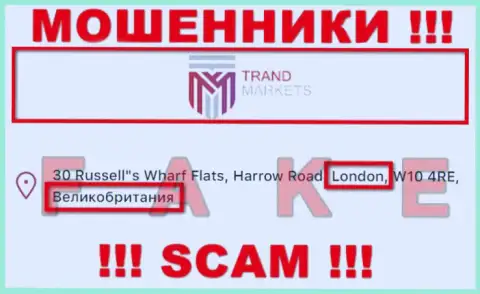 TrandMarkets Com - это очевидно кидалы, представили ложную информацию о юрисдикции конторы