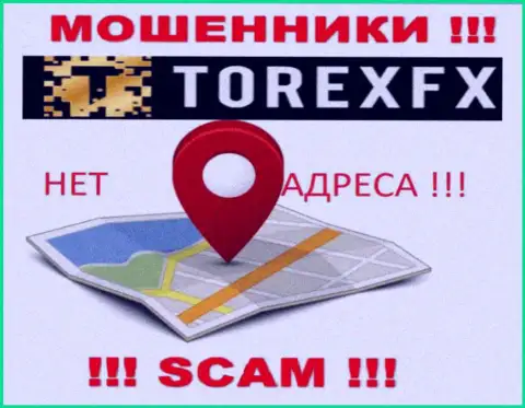 TorexFX не показали свое местоположение, на их сайте нет информации об официальном адресе регистрации