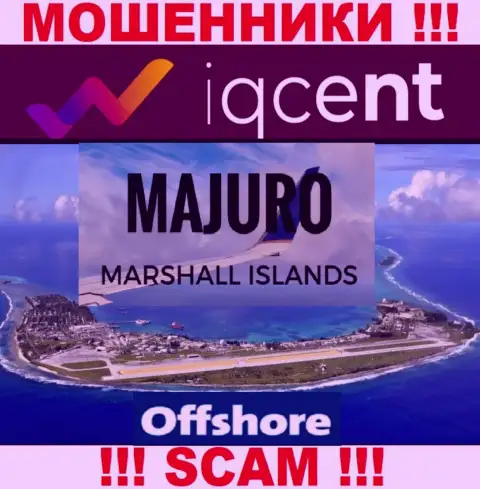 Регистрация IQCent на территории Маджуро, Маршалловы Острова, способствует грабить клиентов