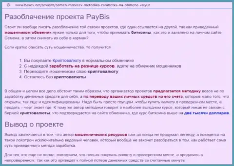 PayBis финансовые активы не отдает обратно, так что пытаться не стоит (обзор)