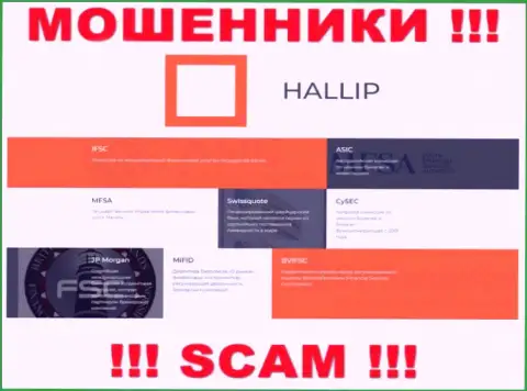 У конторы Hallip Com есть лицензия от мошеннического регулятора: ASIC