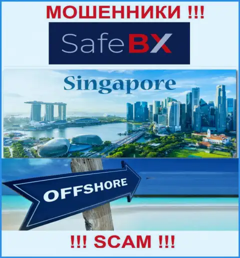 Singapore - офшорное место регистрации мошенников SafeBX, представленное у них на информационном сервисе