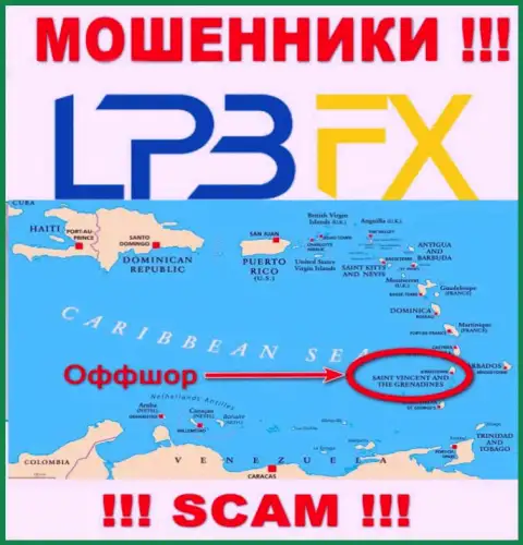 LPBFX Com беспрепятственно оставляют без денег, поскольку расположены на территории - Saint Vincent and the Grenadines