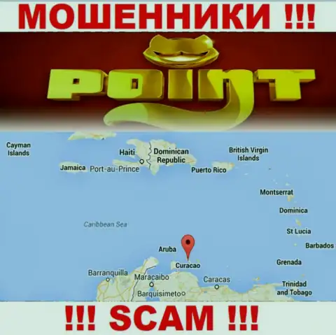 Организация PointLoto зарегистрирована очень далеко от обманутых ими клиентов на территории Curacao