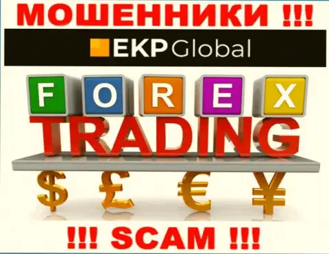 Тип деятельности internet мошенников EKP-Global Com - это Forex, однако помните это разводилово !!!