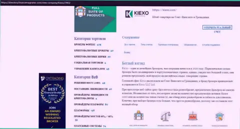 Статья про ФОРЕКС дилинговую компанию Kiexo Com представлена на информационном ресурсе Directory FinanceMagnates Com