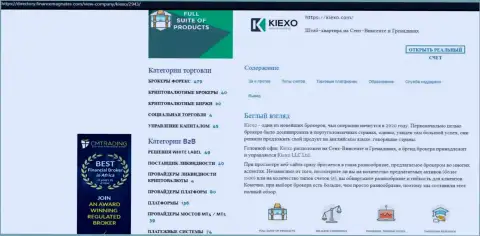 Обзор условий для совершения торговых сделок дилера Kiexo Com предоставлен в обзоре и на интернет-портале Директори ФинансМагнатес Ком