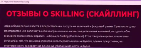 Skilling - это организация, совместное взаимодействие с которой приносит лишь потери (обзор)