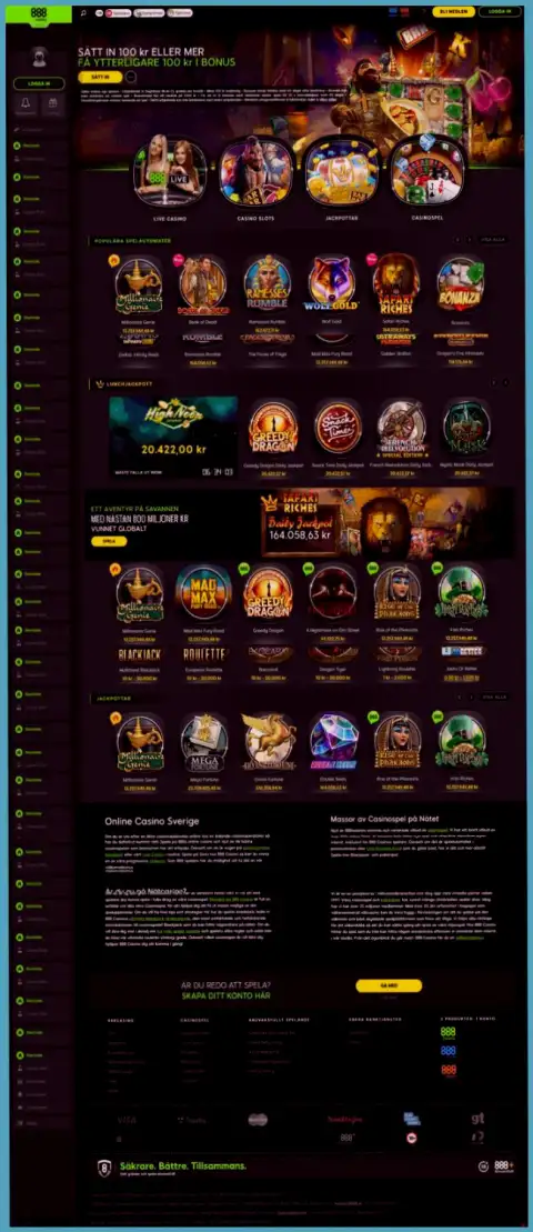 Ложь на страницах веб-портала мошенников 888 Casino