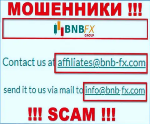 E-mail кидал БНБФИкс, информация с официального сайта