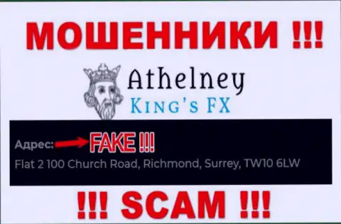 Не работайте с разводилами AthelneyFX - они выставили липовые сведения об юридическом адресе компании