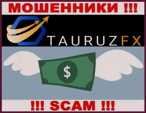 Организация ТаурузФХ работает только лишь на прием денег, с ними Вы абсолютно ничего не сможете заработать