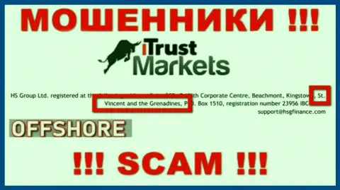 Мошенники Trust-Markets Com пустили корни на территории - St. Vincent and the Grenadines, чтобы спрятаться от ответственности - КИДАЛЫ