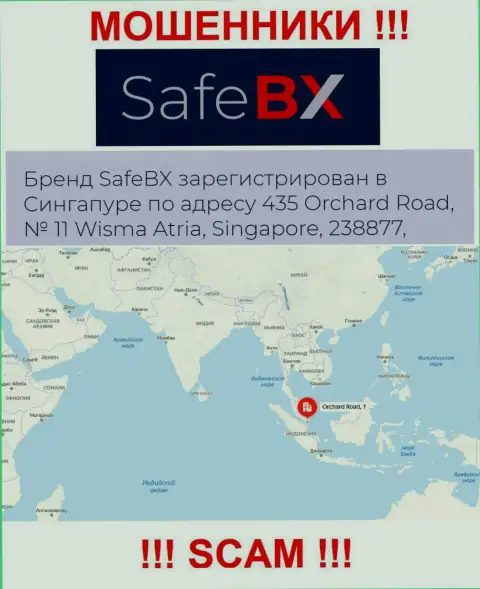 Не сотрудничайте с компанией Safe BX - указанные аферисты сидят в офшорной зоне по адресу: 435 Orchard Road, № 11 Wisma Atria, 238877 Singapore