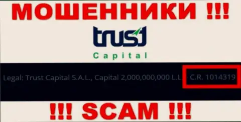 На сайте Trust Capital показана их лицензия, но это настоящие мошенники - не верьте им
