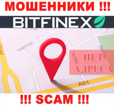Кидалы Bitfinex Com не указывают местоположение организации - это МОШЕННИКИ !!!
