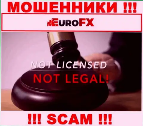 Информации о лицензии EuroFXTrade у них на официальном сайте не представлено - это ОБМАН !!!